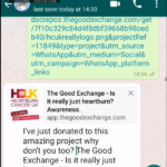 How to Use WhatApp to drive donations on The Good Exchange